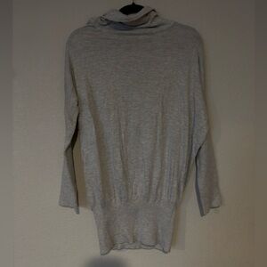 Rosie Pope Light Gray Cowl Neck Sweater